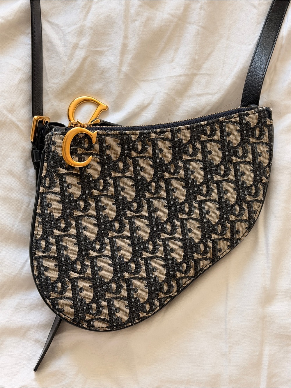 Authentic Dior Saddle Shoulder Bag